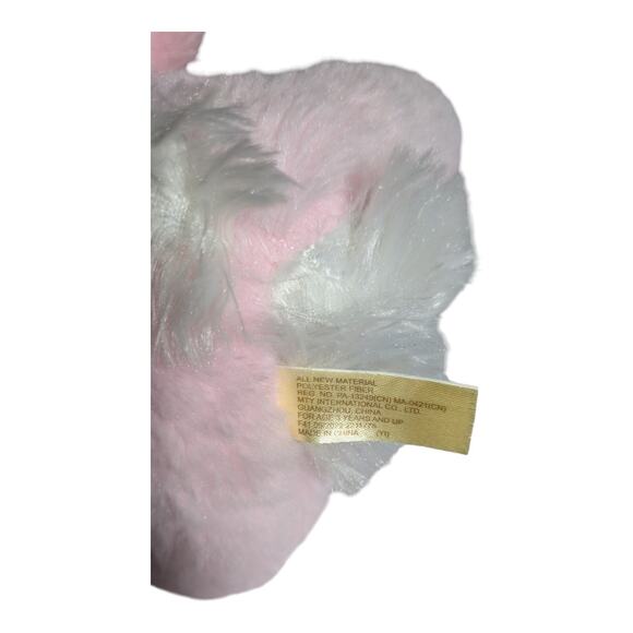 Dan Dee Plush Small Hoppy Hopster Bunny Rabbit Soft Pink Stuffed Animal 8" - Picture 7 of 7